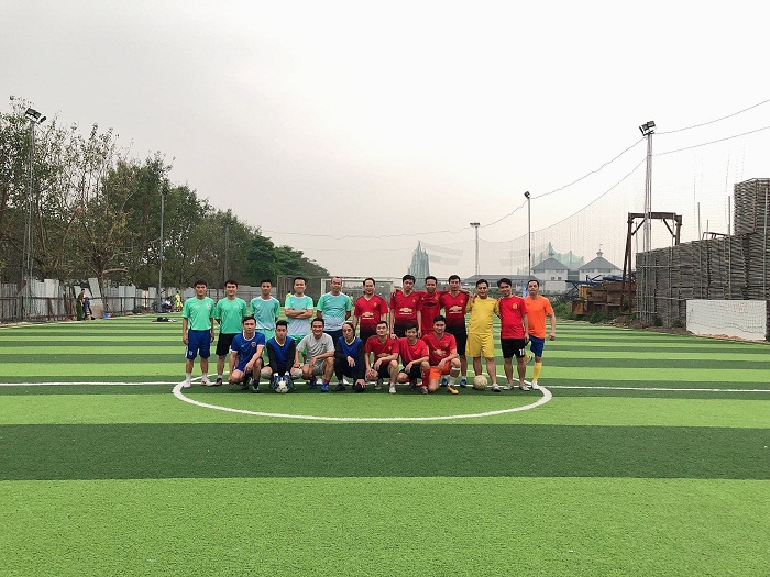 Giao hữu bóng đá giữa Văn phòng UBND quận Nam Từ Liêm và CLB Liên quân các nhà báo tại HN